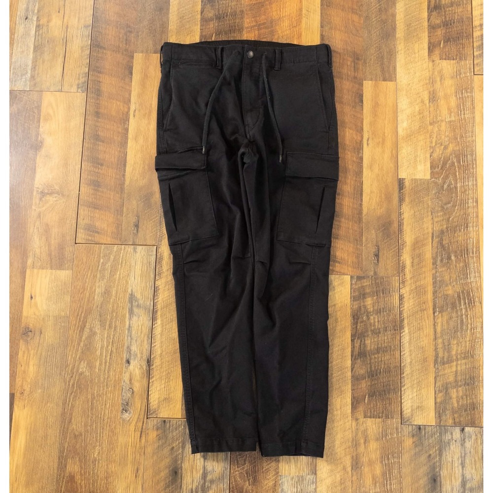 Polo Ralph Lauren Utility Cargo Pants Mens 33 Waist 28 Inseam Black Slim Tapered
